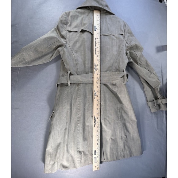 Rag & Bone Double Breasted Plaid Trench Coat Women's 6 Classic - Picture 13 of 14